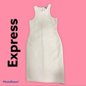 🤍 Express White sleeveless Dress